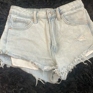 Jean Light Blue Shorts